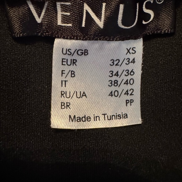 Venus Black Dress with Pink Accents XS - Picture 5 of 5